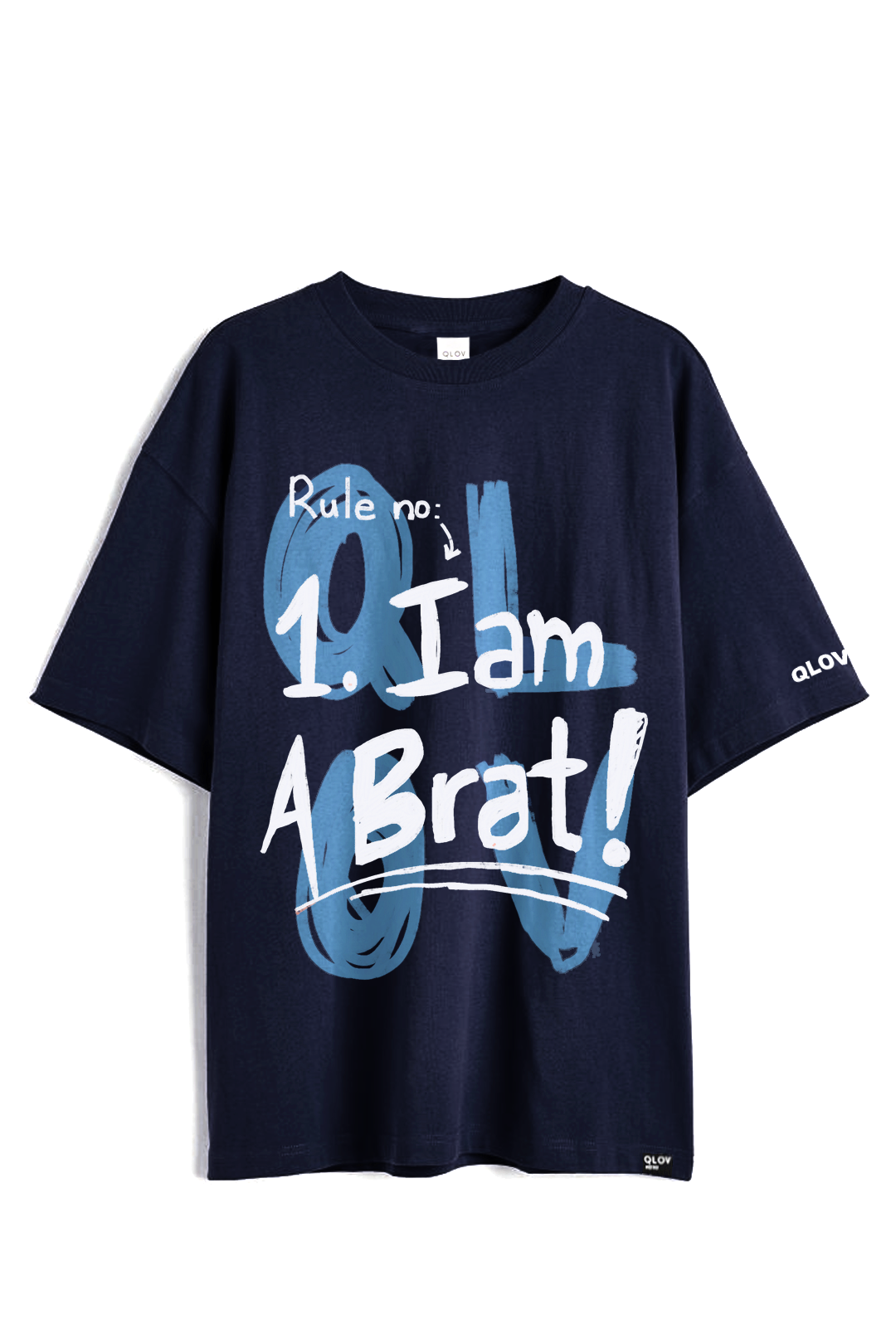 THE BRAT (NAVY) OVERSIZED T-SHIRT