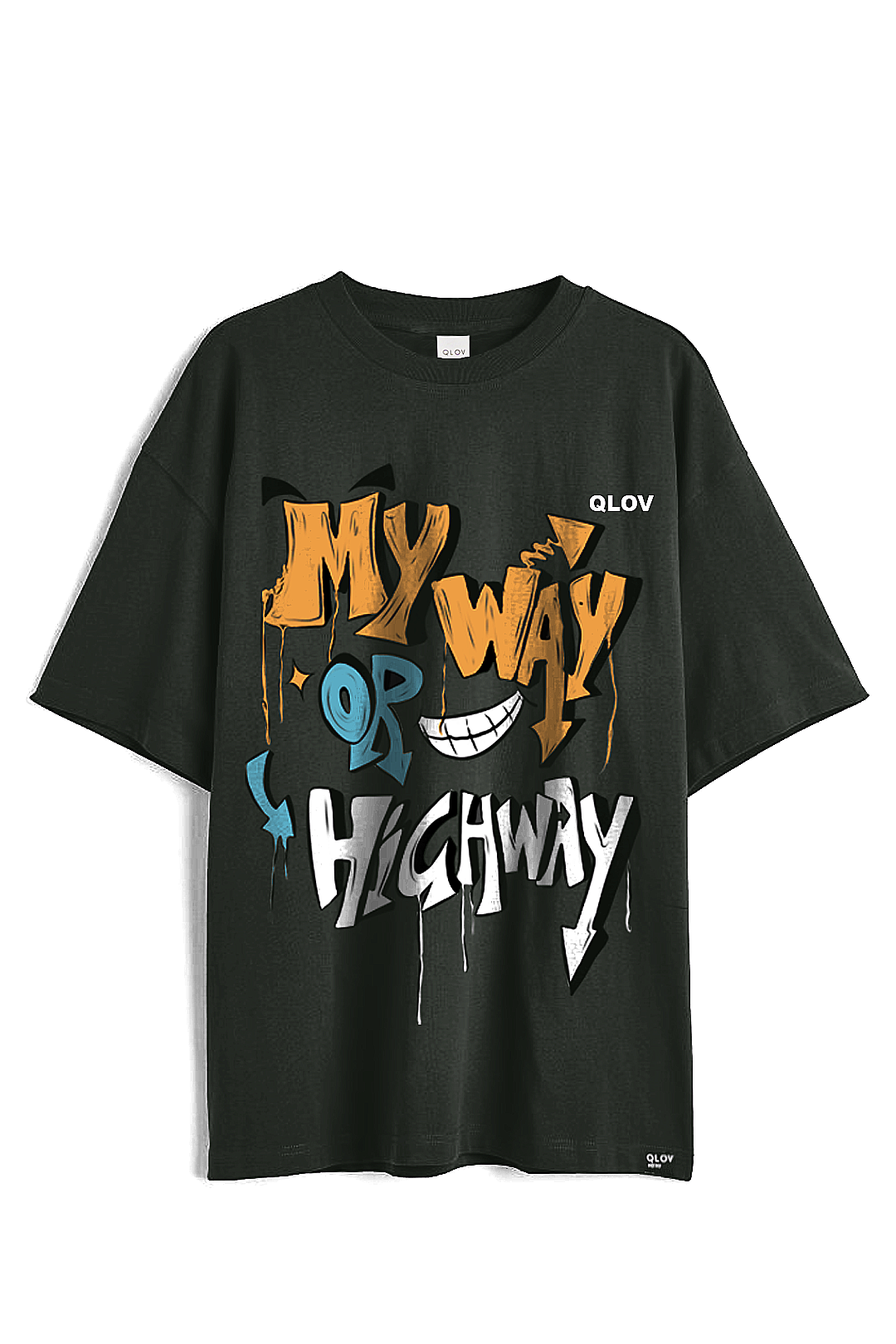 MY WAY ( OLIVE ASH ) OVERSIZED T-SHIRT