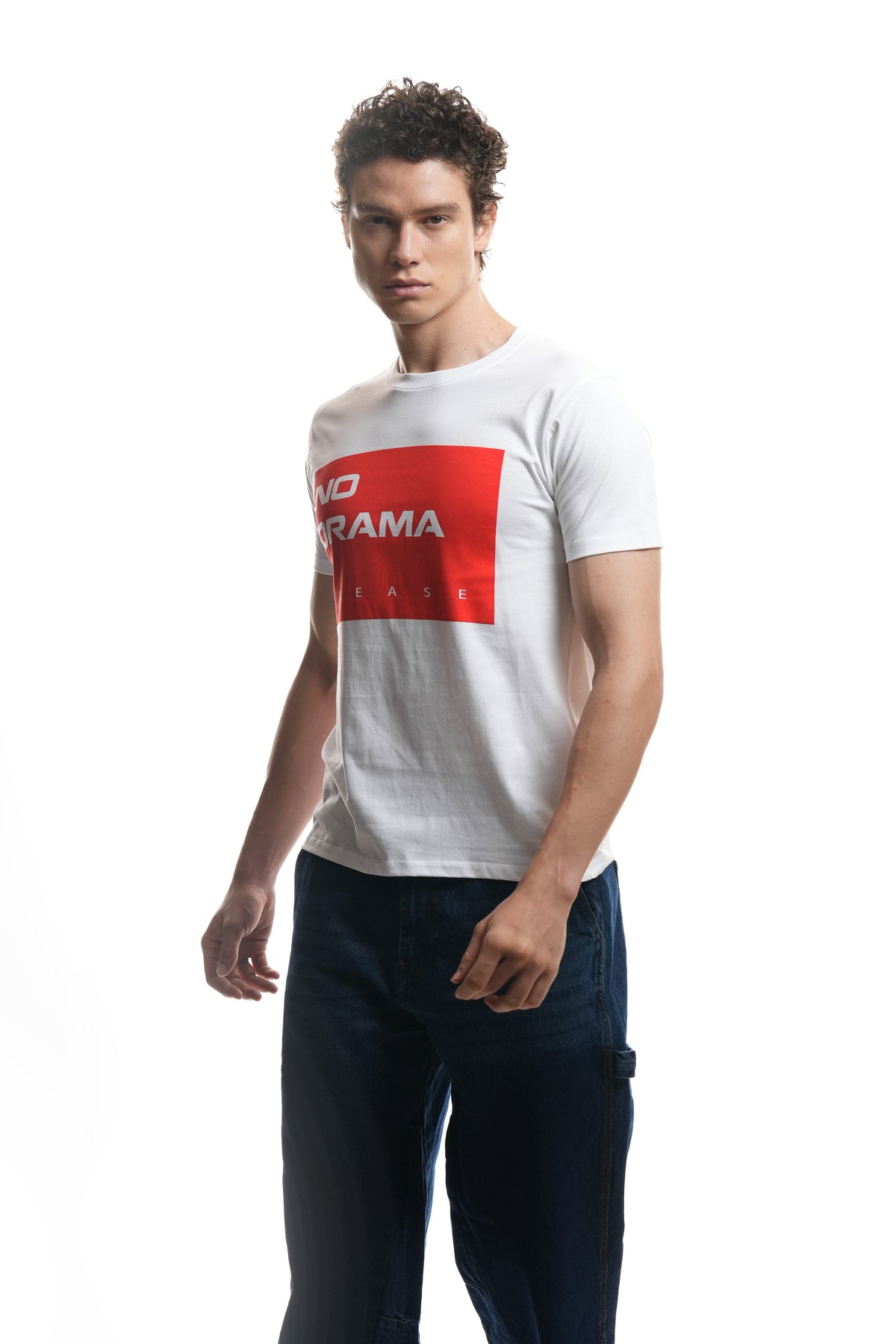 NO DRAMA PLEASE (WHITE) T-SHIRT