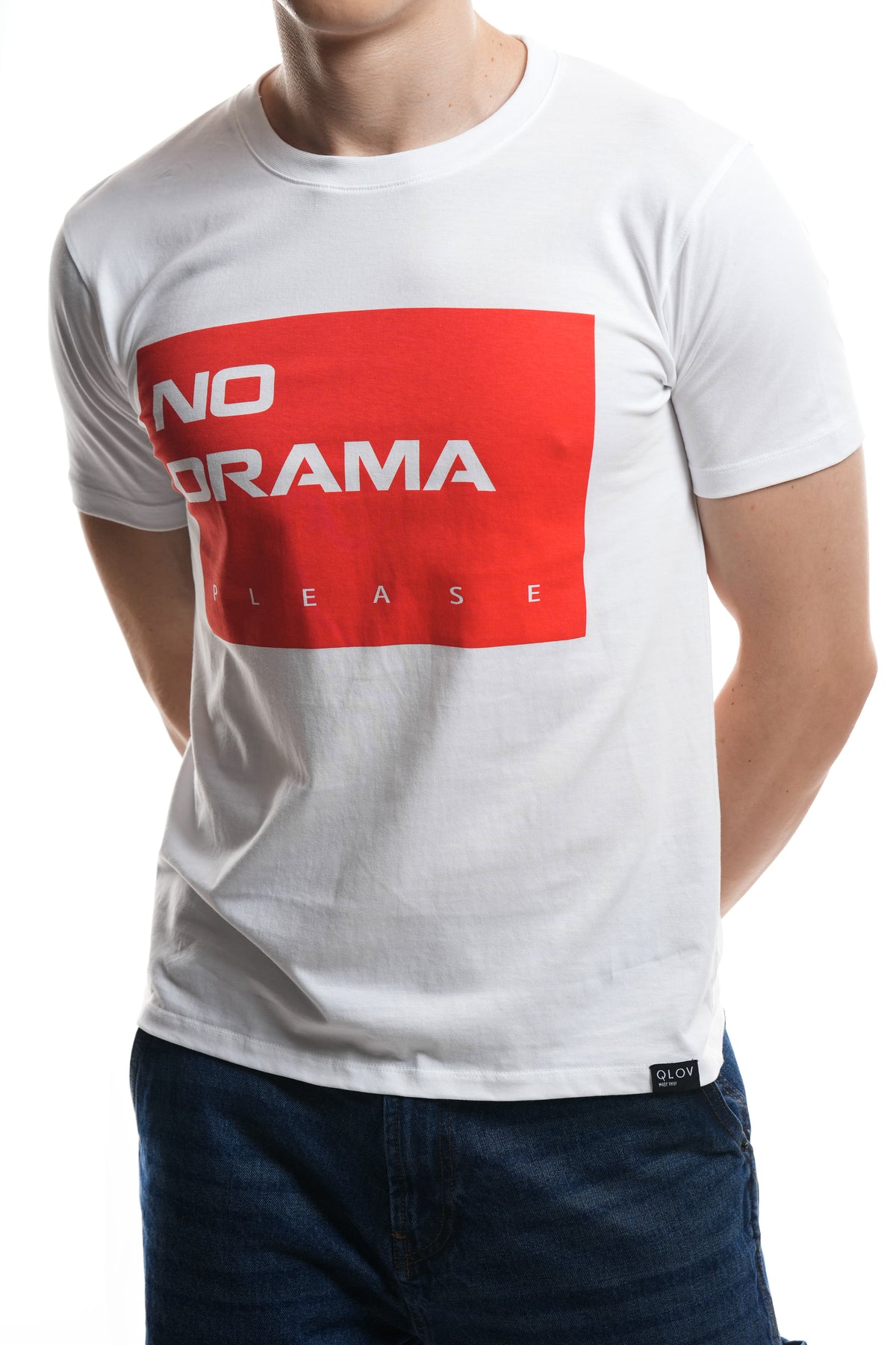 NO DRAMA PLEASE (WHITE) T-SHIRT