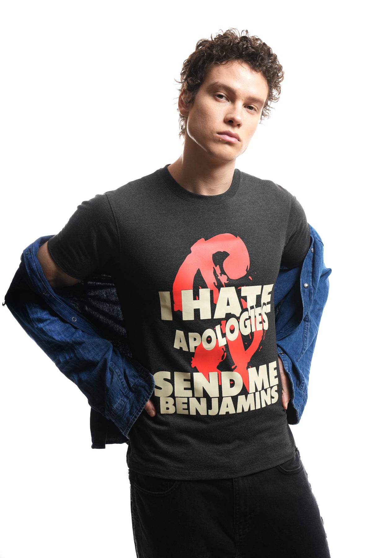 I HATE APOLOGY (CHARCOAL) T-SHIRT