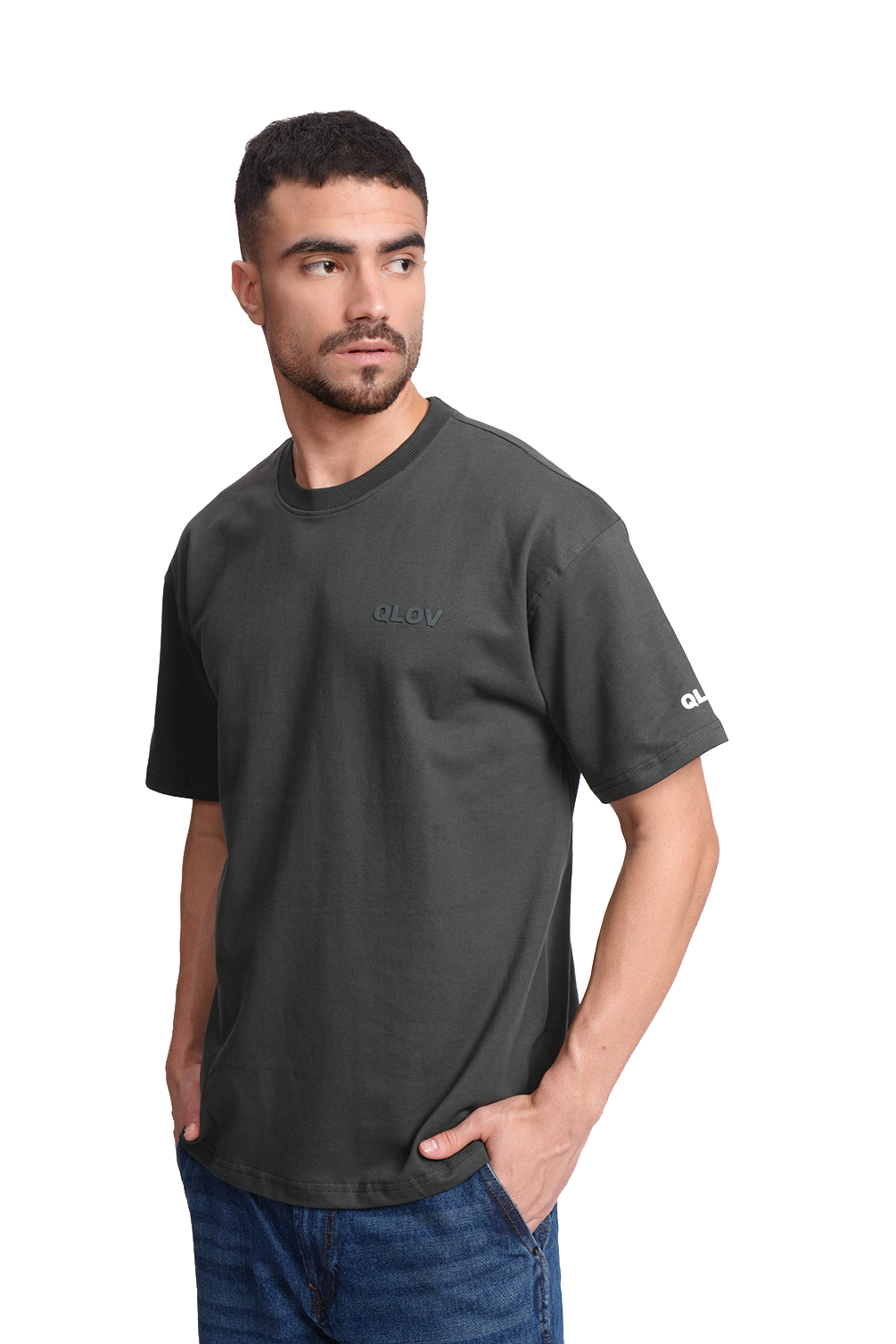 SOLID (ASH) OVERSIZED T-SHIRT