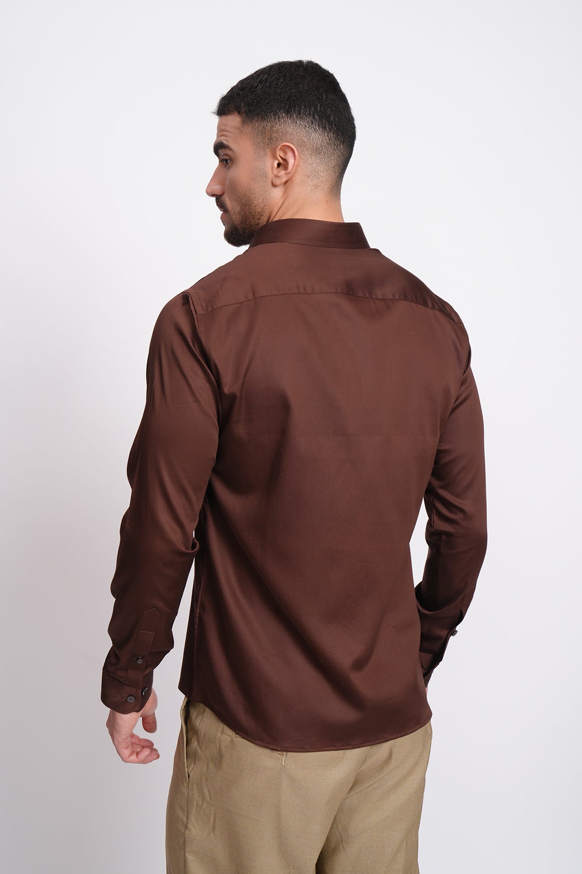 COFFEE BROWN FORMAL SHIRT