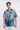 Blue Ocean printed half sleeves cuban collar shirt