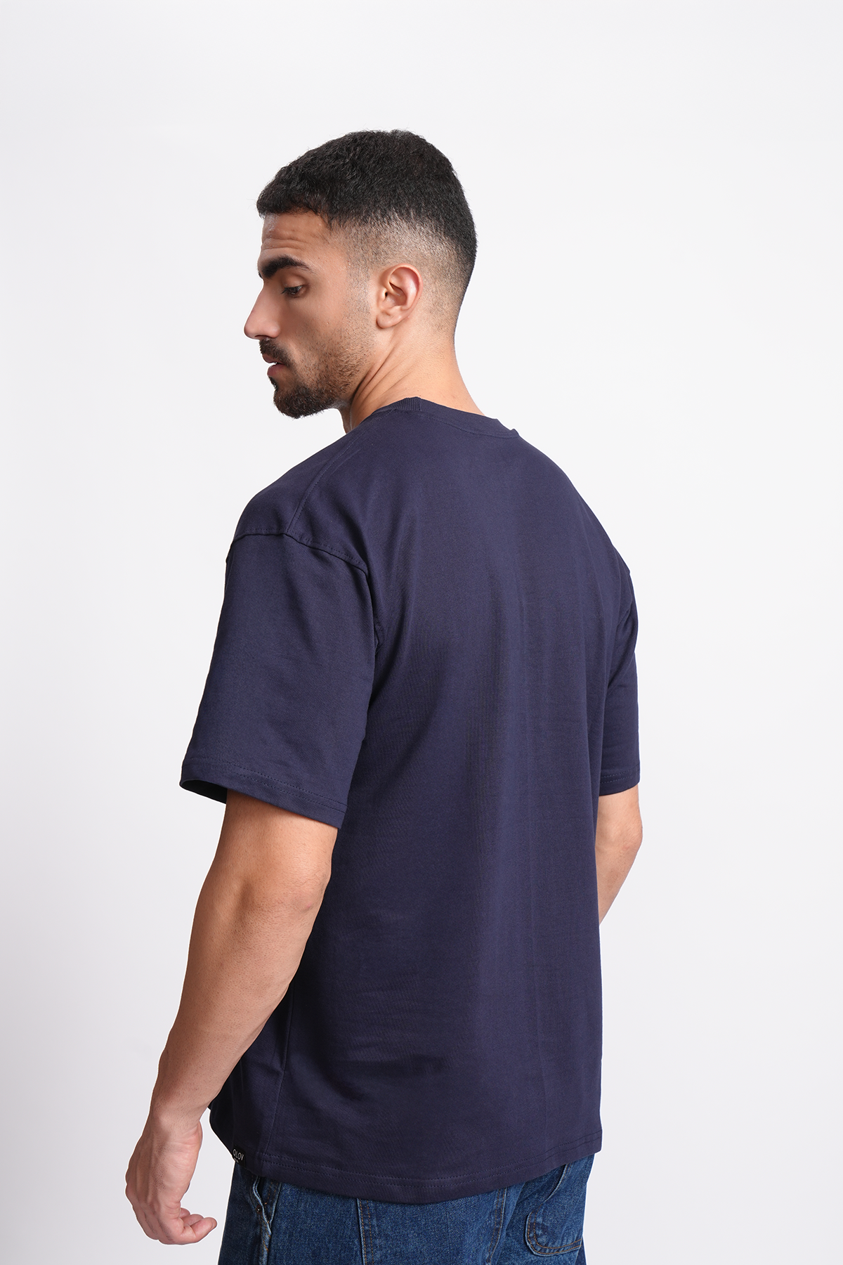 SOLID (INK BLUE) OVERSIZED T-SHIRT