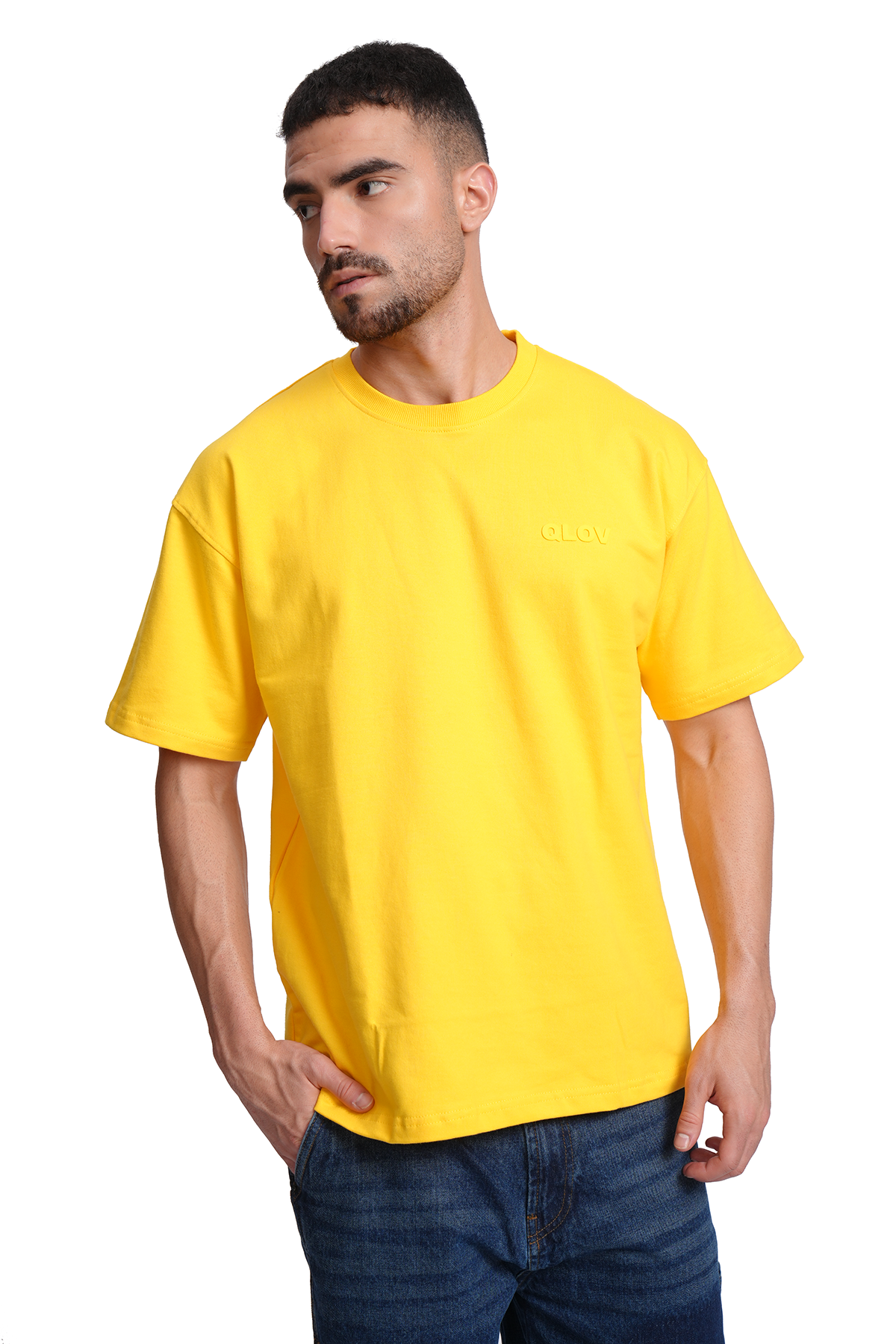 Solid yellow t shirt sale