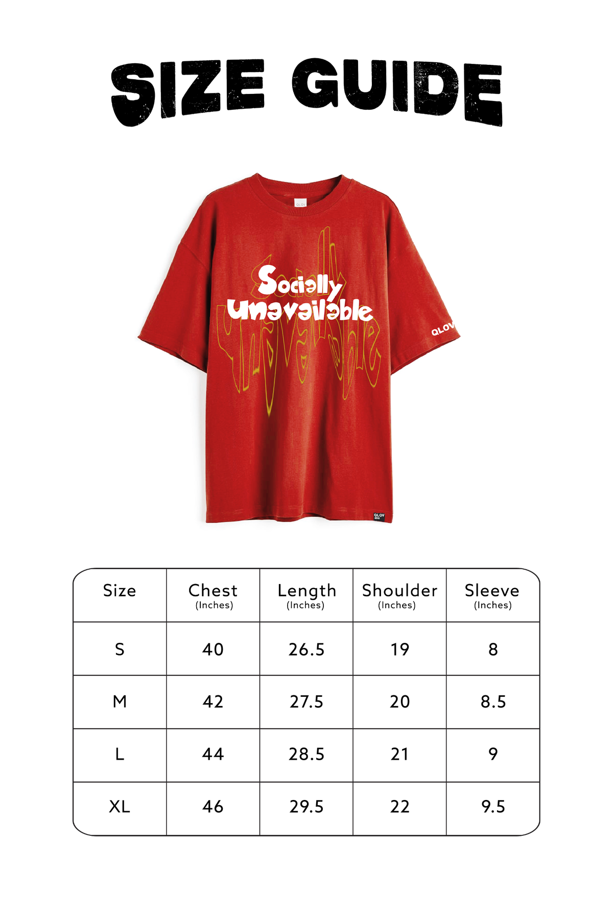 UNAVAILABLE (RED) OVERSIZED T-SHIRT