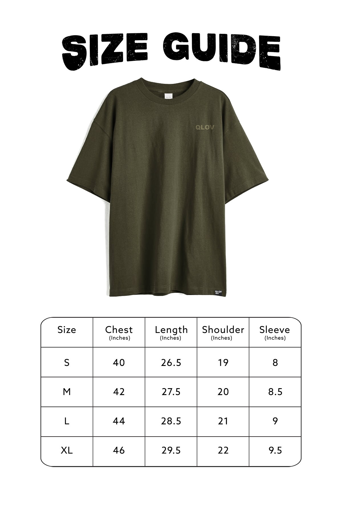 SOLID (OLIVE) OVERSIZED T-SHIRT