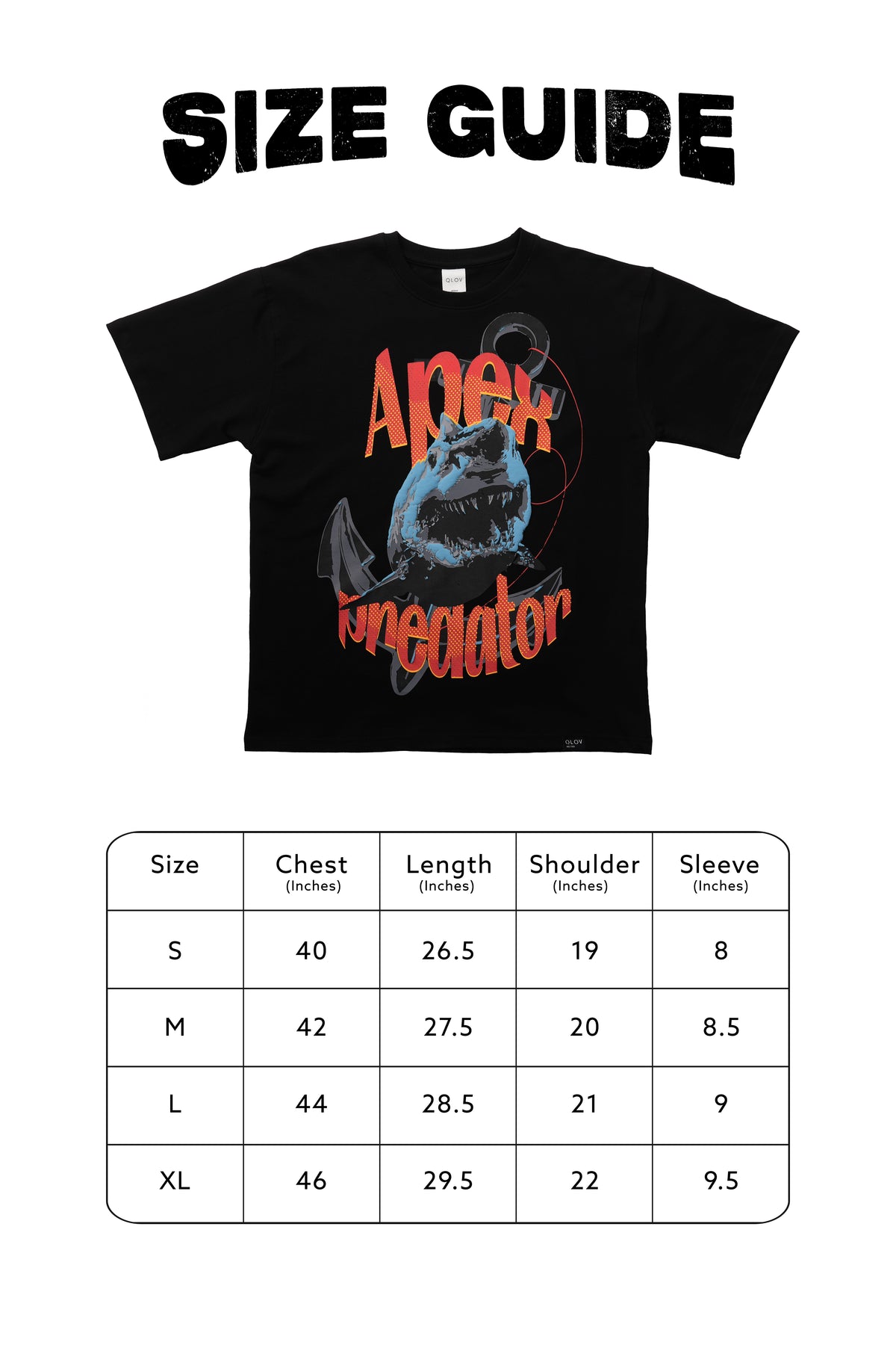 APEX PREDATOR (BLACK) OVERSIZED T-SHIRT